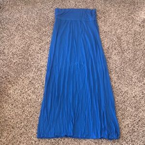 Blue maxi skirt